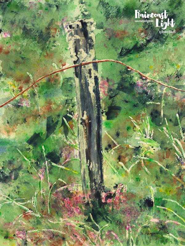 Scottish Moor Fence Post 2 by Heather Himmel